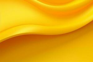 abstract yellow wavy silk background with some smooth lines in it. ai generated pro photo