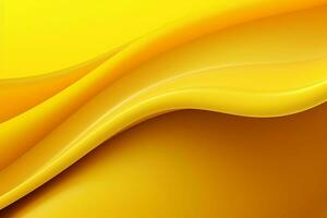 abstract yellow wavy silk background with some smooth lines in it. ai generated pro photo