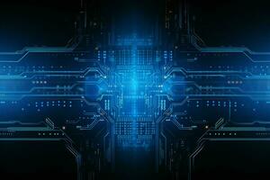 Abstract technology background. Futuristic user interface. 3D Rendering. ai generated pro photo