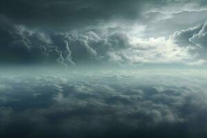 Cloudscape, View of the clouds from the window of an aircraft. ai generated pro photo