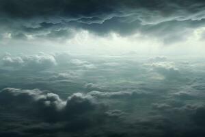 Cloudscape, View of the clouds from the window of an aircraft. ai generated pro photo
