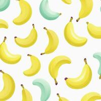 bananas and leaves on white background design. ai generated photo