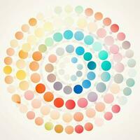 abstract background with colorful circles. abstract background with multicolored circles in retro style. ai generated photo