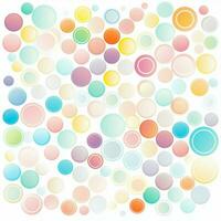 abstract background with colorful circles. abstract background with multicolored circles in retro style. ai generated photo