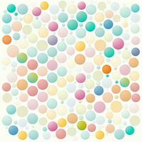 abstract background with colorful circles. abstract background with multicolored circles in retro style. ai generated photo