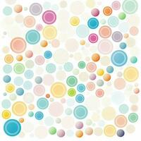 abstract background with colorful circles. abstract background with multicolored circles in retro style. ai generated photo