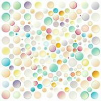 abstract background with colorful circles. abstract background with multicolored circles in retro style. ai generated photo