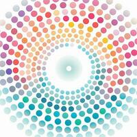 abstract background with colorful circles. abstract background with multicolored circles in retro style. ai generated photo