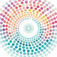 abstract background with colorful circles. abstract background with multicolored circles in retro style. ai generated photo