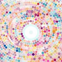 abstract background with colorful circles. abstract background with multicolored circles in retro style. ai generated photo