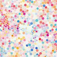 abstract background with colorful circles. abstract background with multicolored circles in retro style. ai generated photo