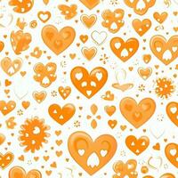 Hearts pattern background design. ai generated free photo