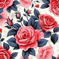 rose flower background design, red roses on black background. ai generated free photo