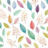 colorful tropical leaves background design. ai generated free photo