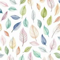 colorful tropical leaves background design. ai generated free photo