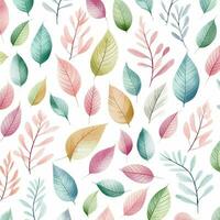 colorful tropical leaves background design. ai generated free photo