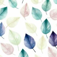 colorful tropical leaves background design. ai generated free photo