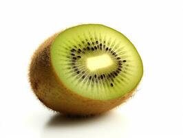 Kiwi fruit isolated on white background.Generative Ai. photo