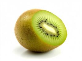 Kiwi fruit isolated on white background.Generative Ai. photo