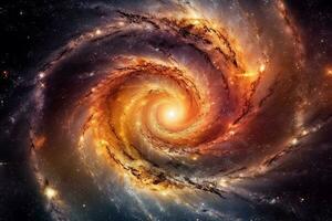 Abstract Spiral Galaxy.Generative Ai. photo