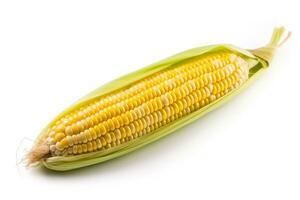 Corn isolated on white background.Generative Ai. photo