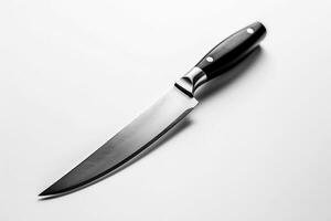 knife on white background.Generative Ai. photo