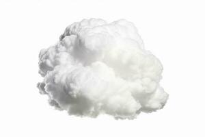 Cloud isolated on white background.Generative Ai. photo