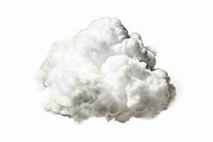 Cloud isolated on white background.Generative Ai. photo