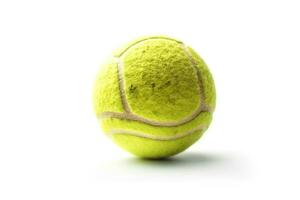 Tennis ball isolated on white background.Generative Ai. photo