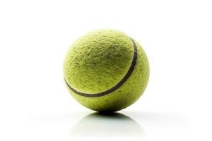 Tennis ball isolated on white background.Generative Ai. photo