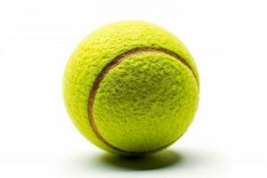 Tennis ball isolated on white background.Generative Ai. photo