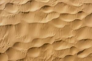 Top view sand background.Generative Ai. photo