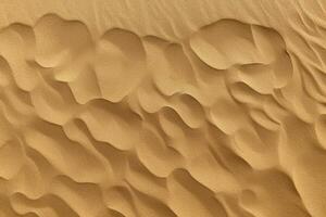 Top view sand background.Generative Ai. photo