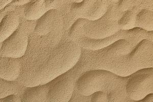 Top view sand background.Generative Ai. photo