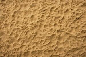 Top view sand background.Generative Ai. photo