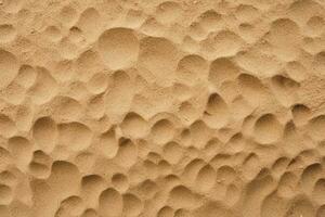 Top view sand background.Generative Ai. photo