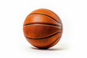 Basketball isolate on white background .Generative Ai. photo