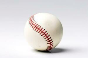 Baseball isolate on white background.Generative Ai. photo