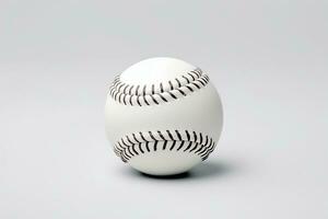 Baseball isolate on white background.Generative Ai. photo