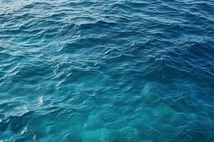 Blue sea wave texture photo