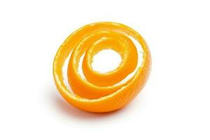 Spiral orange isolated on white background photo