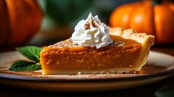 Pumpkin pie food background photo