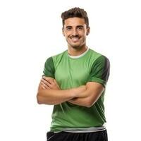 Man in sportwear isolated photo