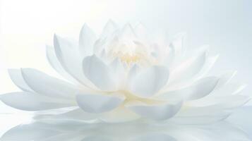 White lotus flower photo