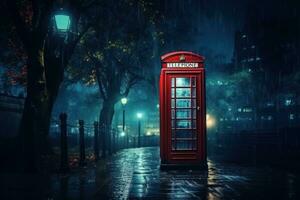 A  red telephone booth photo