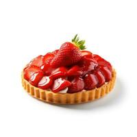 Tart with berries isolated photo