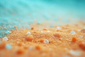 Colorful sand on the beach photo