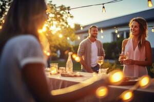 People drinking wine photo