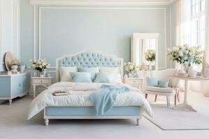 Modern bedroom interior design photo
