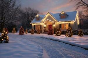Magic Christmas house photo